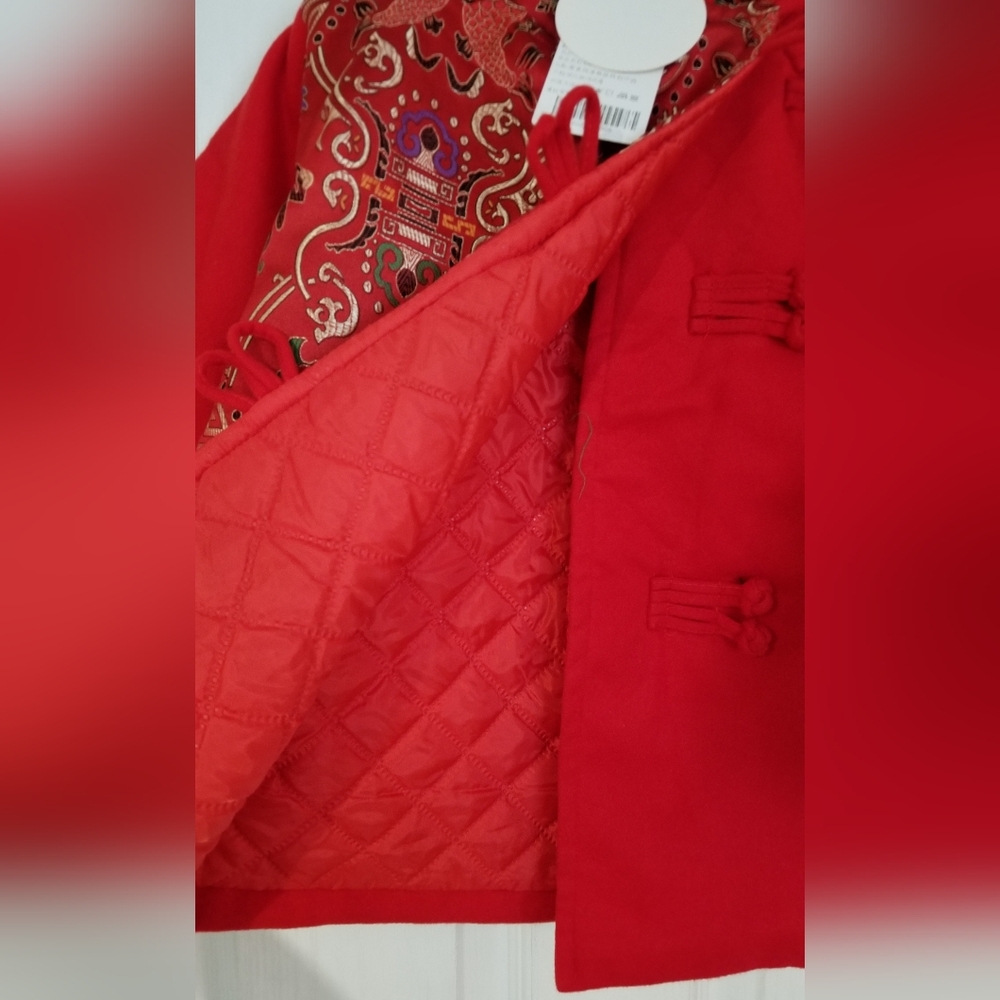 Boy's Winter Chinese Pisces Suit In Red NWT - Picture 3 of 12
